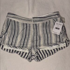 Free People - Blue and Cream striped shorts. 
NWT Perfect condition